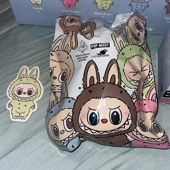 Pop Mart LABUBU Exciting Macaron Vinyl Face Toy The monsters open box sealed bag - Picture 3 of 14